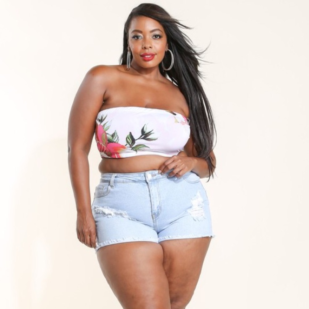 Tropical Bandeau Top